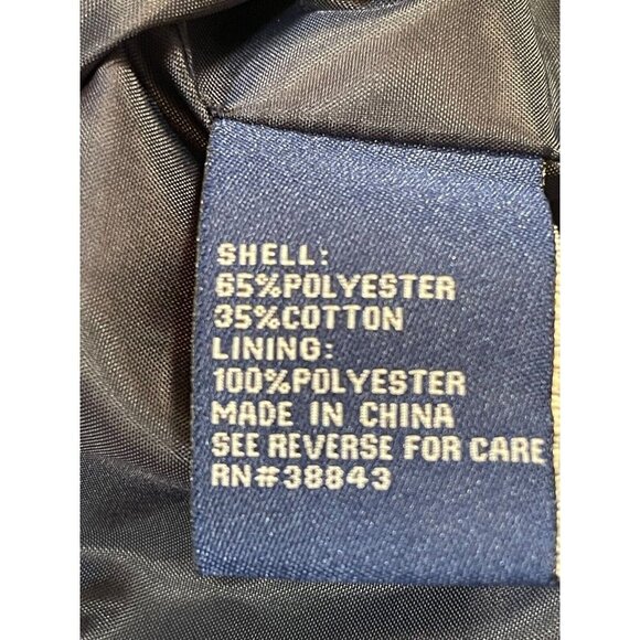 Mackintosh New England Navy Mid-Length Trench Coat SIZE-PETITE SMALL - Picture 6 of 8